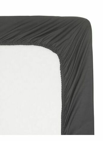 HEMA HEMA Hoeslaken - Hotel Katoen Percal Donkergrijs (donkergrijs) aanbieding