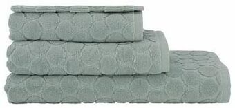 HEMA HEMA Handdoeken - Zware Kwaliteit - Gestipt Lichtgroen (lichtgroen) aanbieding