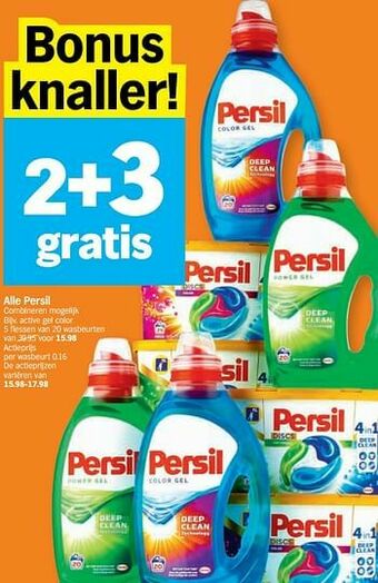 Albert Heijn Active gel color aanbieding