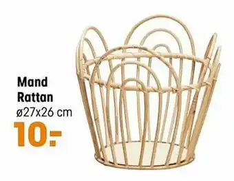 Kwantum Mand rattan aanbieding