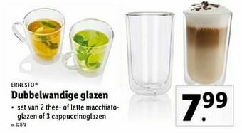 Lidl Dubbelwandige glazen aanbieding