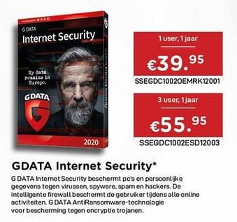CompuDeals Gdata internet security aanbieding