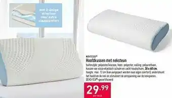 ALDI Hoofdkussen met neksteun aanbieding