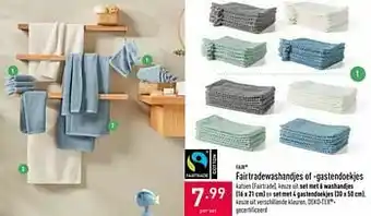 ALDI Fairtradewashandjes of -gastendoekjes aanbieding