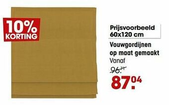 Vouwgordijnen op maat gemaakt