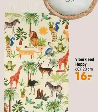 Kwantum Vloerkleed happy aanbieding