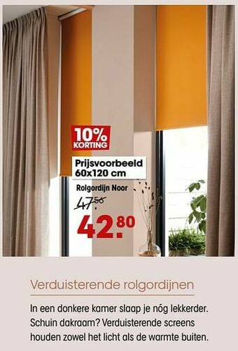 Kwantum Rolgordijn noor aanbieding