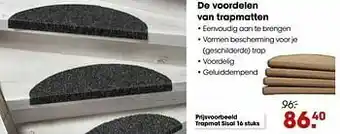 Trapmat sisal 16 stuks
