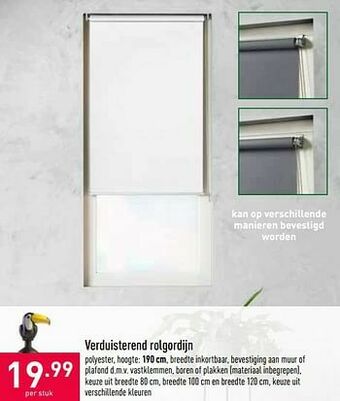 ALDI Verduisterend rolgordijn aanbieding