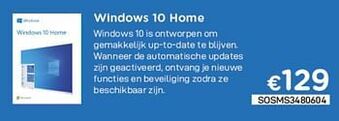 CompuDeals Microsoft windows 10 home aanbieding