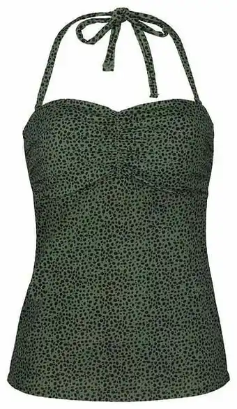 HEMA HEMA Dames Tankinitop Strapless Corrigerend - Animal Legergroen (legergroen) aanbieding