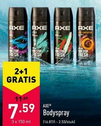 ALDI Bodyspray aanbieding