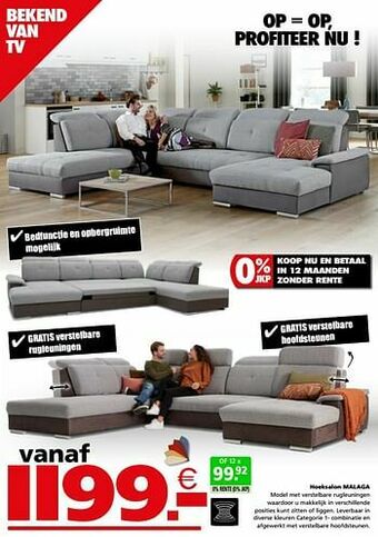 Seats and Sofas Hoeksalon malaga aanbieding