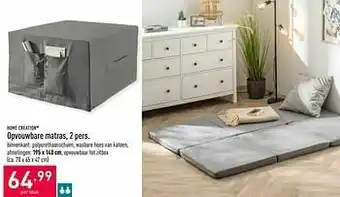 ALDI Opvouwbare matras aanbieding