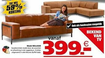 Seats and Sofas Model bellagio aanbieding