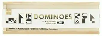 HEMA HEMA Domino Grafisch Hout aanbieding