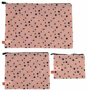 HEMA HEMA Bagage Organizers - 3 Stuks - Roze (roze) aanbieding