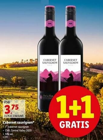 Lidl Cabernet sauvignon aanbieding