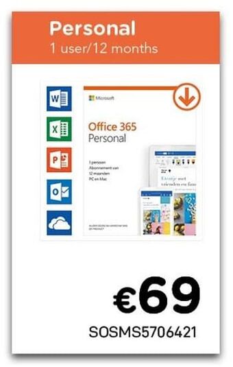 CompuDeals Office 365 personal aanbieding
