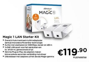 CompuDeals Devolo magic 1 lan starter kit aanbieding