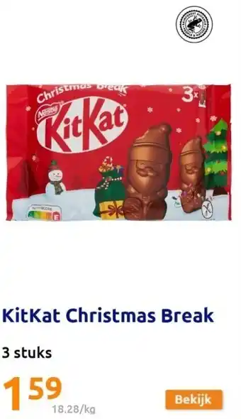 Action Kitkat christmas break aanbieding