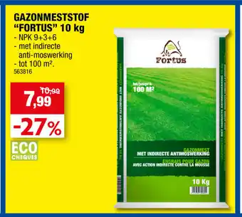 Hubo Gazonmeststof Fortus 10kg aanbieding