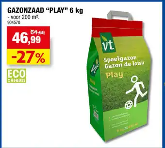Hubo Gazonzaad Play 6 kg aanbieding