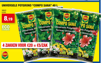 Universele Potgrond Compo Sana 40 L