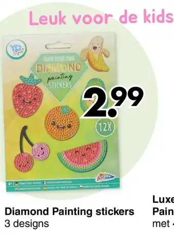 Wibra Diamond painting stickers aanbieding
