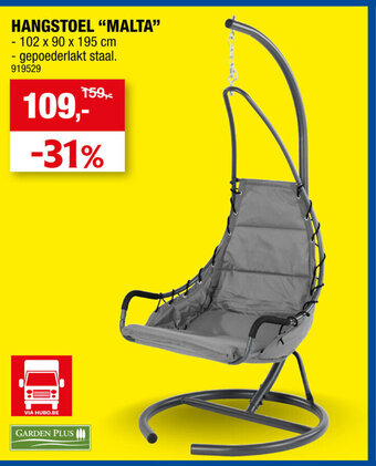 Hubo Hangstoel Malta aanbieding