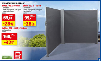 Hubo Windscherm Boreas aanbieding