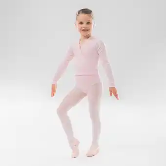 Decathlon Cache-coeur voor ballet meisjes roze aanbieding