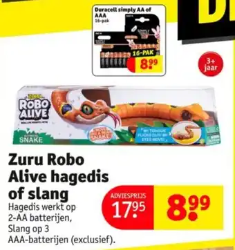 Kruidvat Zuru Robo Alive hagedis of slang aanbieding