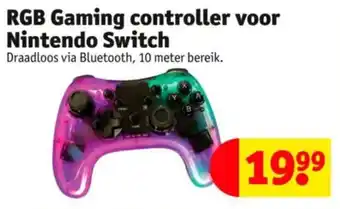 Kruidvat RGB Gaming controller voor Nintendo Switch aanbieding