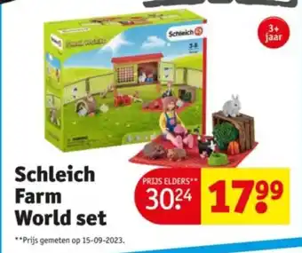 Kruidvat Schleich Farm World set aanbieding