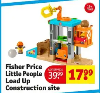 Kruidvat Fisher Price Little People Load Up Construction site aanbieding