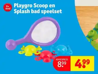 Kruidvat Playgro Scoop en Splash bad speelset aanbieding