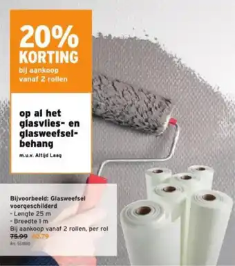 GAMMA Glasweefsel voorgeschilderd aanbieding