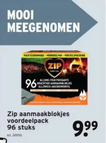 GAMMA Zip aanmaakblokjes voordeelpack 96 stuks aanbieding