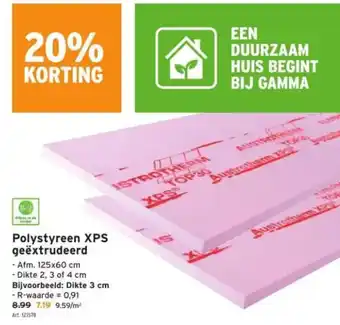 GAMMA Polystyreen XPS geëxtrudeerd aanbieding