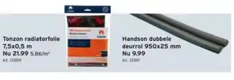 GAMMA Tonzon radiatorfolie 7,5x0,5 m aanbieding