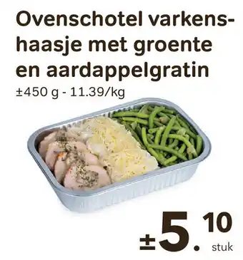 Bon Ap Ovenschotel varkenshaasje met groente en aardappelgratin aanbieding