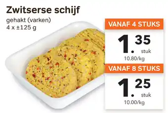 Bon Ap Zwitserse schijf 4 x 125 g aanbieding
