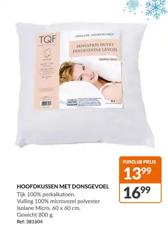 Fun HOOFDKUSSEN MET DONSGEVOEL aanbieding