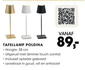 Hanos TAFELLAMP POLDINA aanbieding