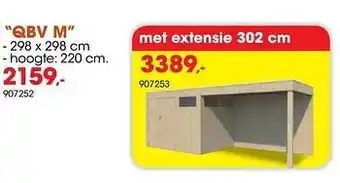 Hubo Tuinhuis qbv m aanbieding