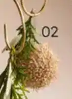 Kerstbal champagne Ø8cm
