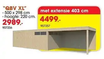 Hubo Tuinhuis qbv xl aanbieding