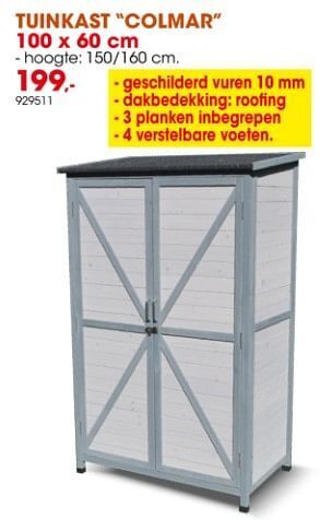 Hubo Tuinkast colmar aanbieding