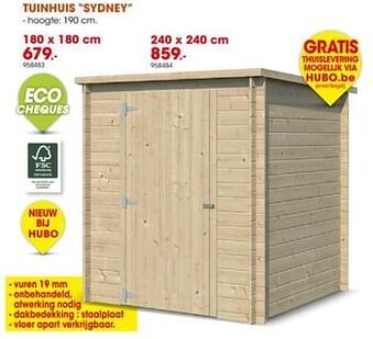 Hubo Tuinhuis sydney aanbieding